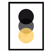 قیمت و خرید تابلو دکوراتیو مدل نقاشی اَشکال انتزاعی کد 0801