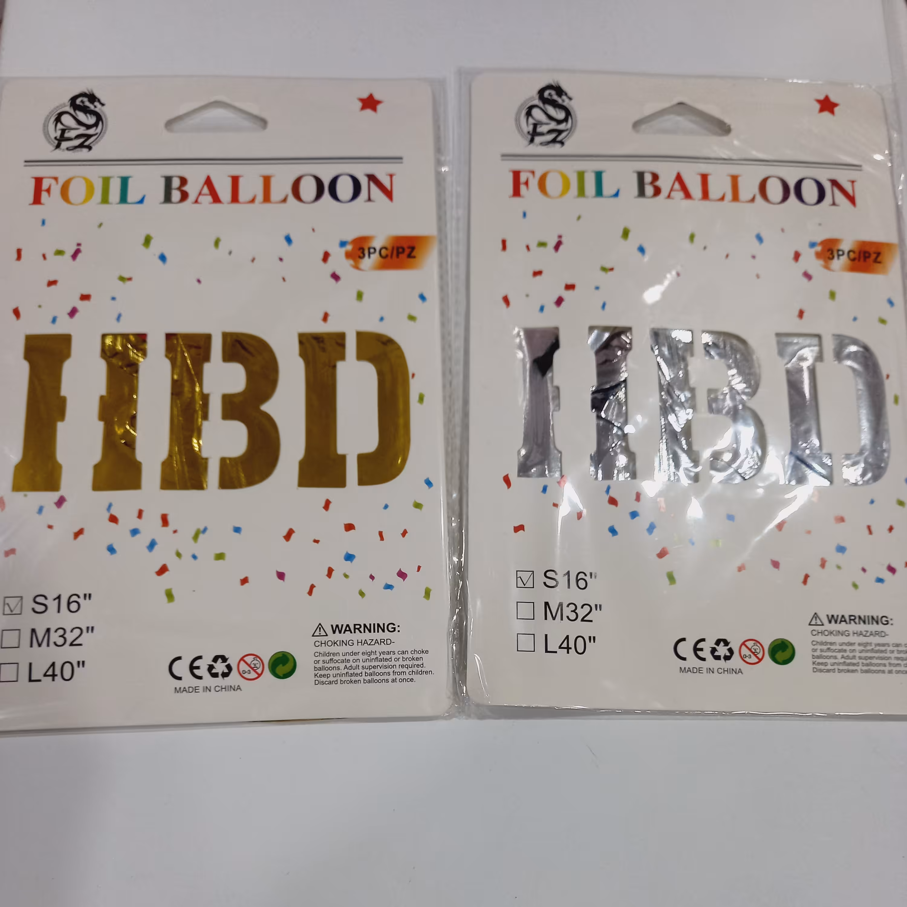 بادکنک فویل 16 اینچ HBD