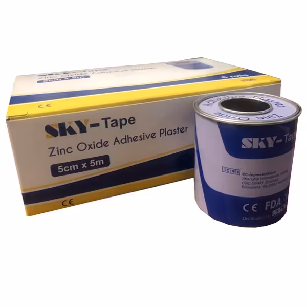 چسب لکوپلاست (زینک اکساید) سایز  5cmx5m جعبه 6 عددی