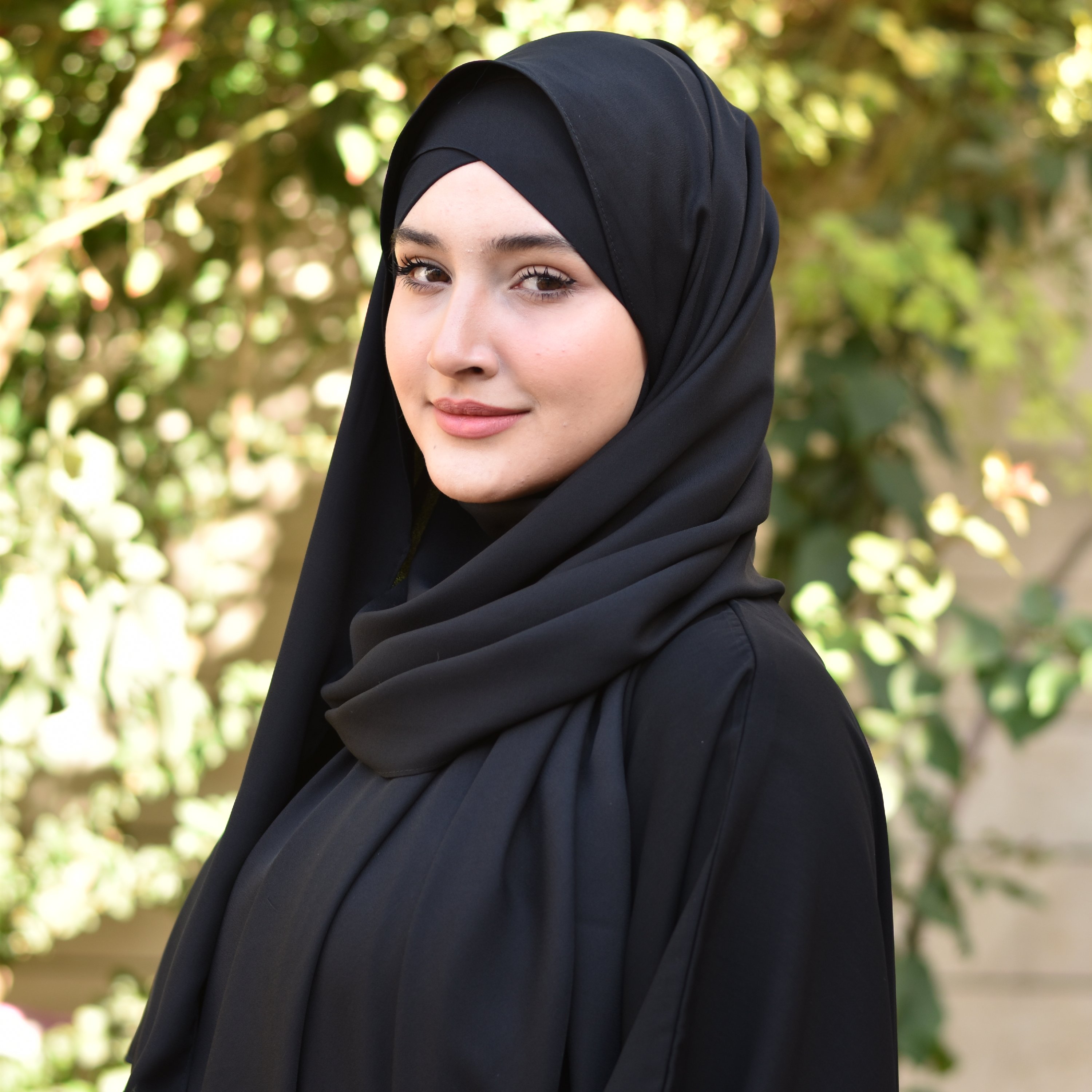 هدشال مشکی هفتی هشتی کرپ حریر  2در75