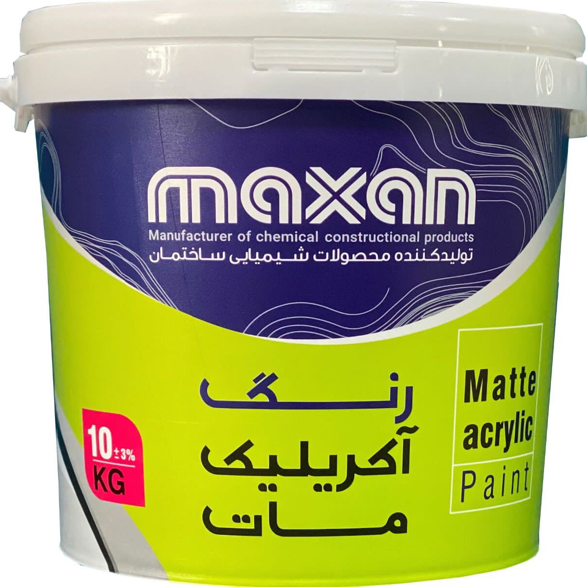 رنگ آکریلیک مات(دبه10کیلو)