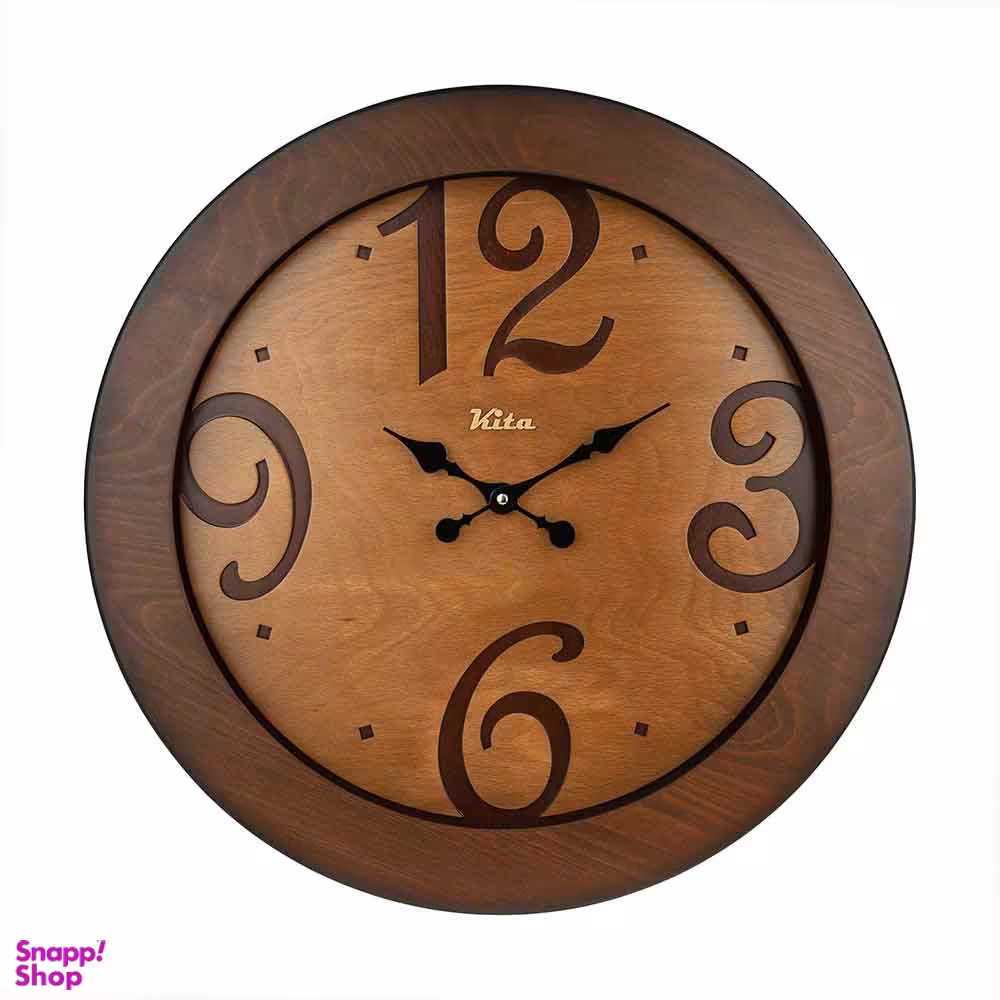 ساعت دیواری چوبی هم آدیس کیتا رویال کد CKS 605-C60
