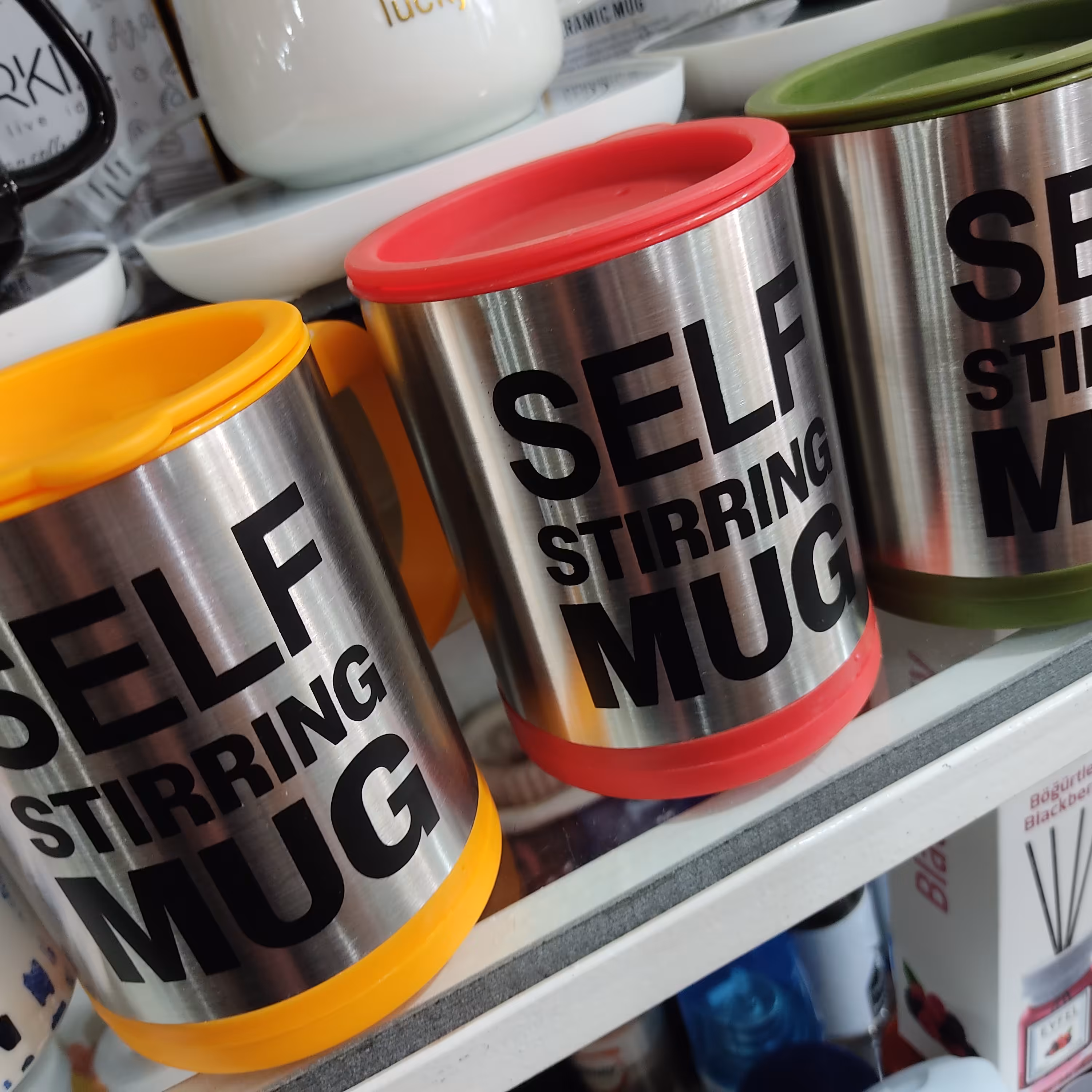 ماگ استیل همزن دار