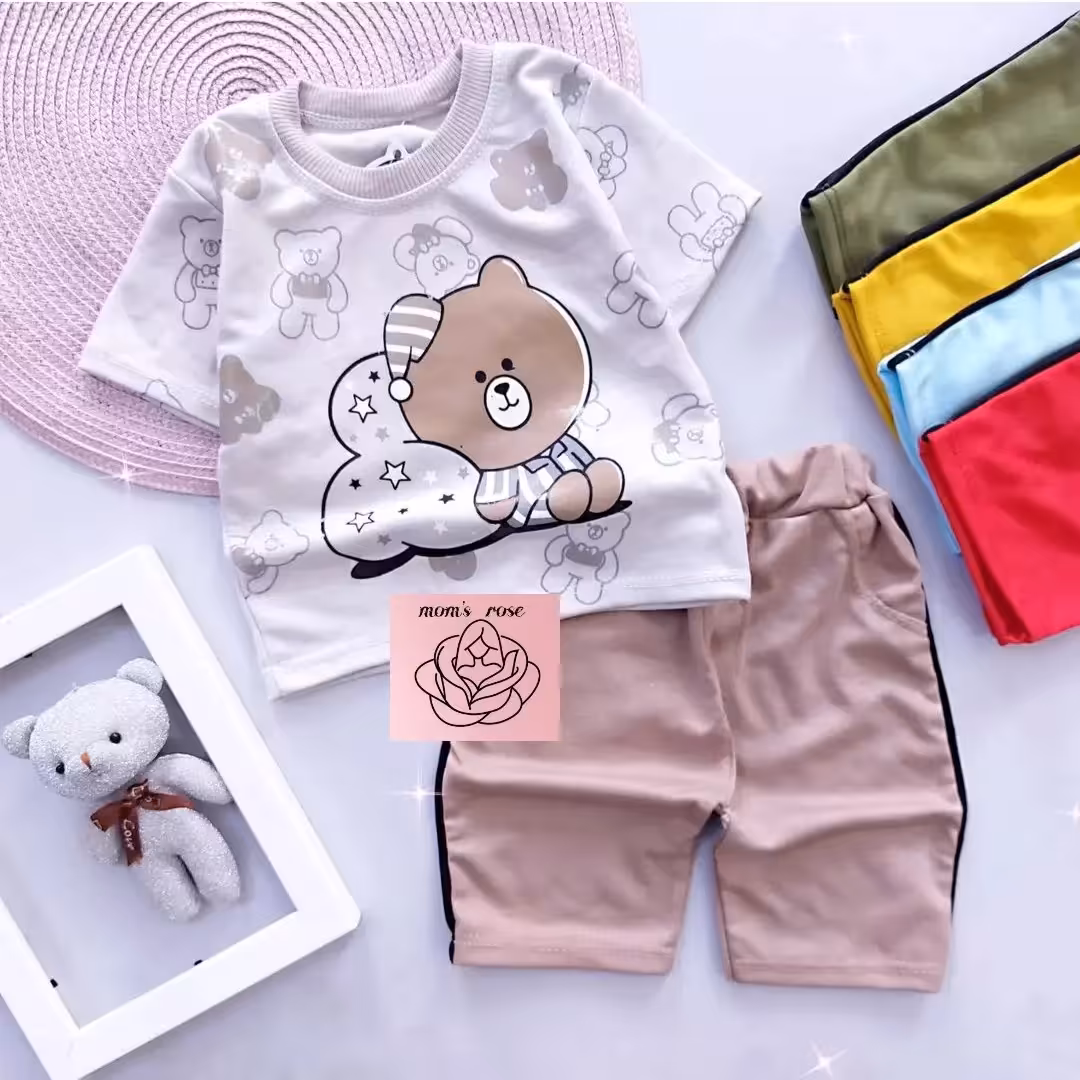 تی شرت و شرت اسپرت (دخترونه و پسرونه)طرح خرس   