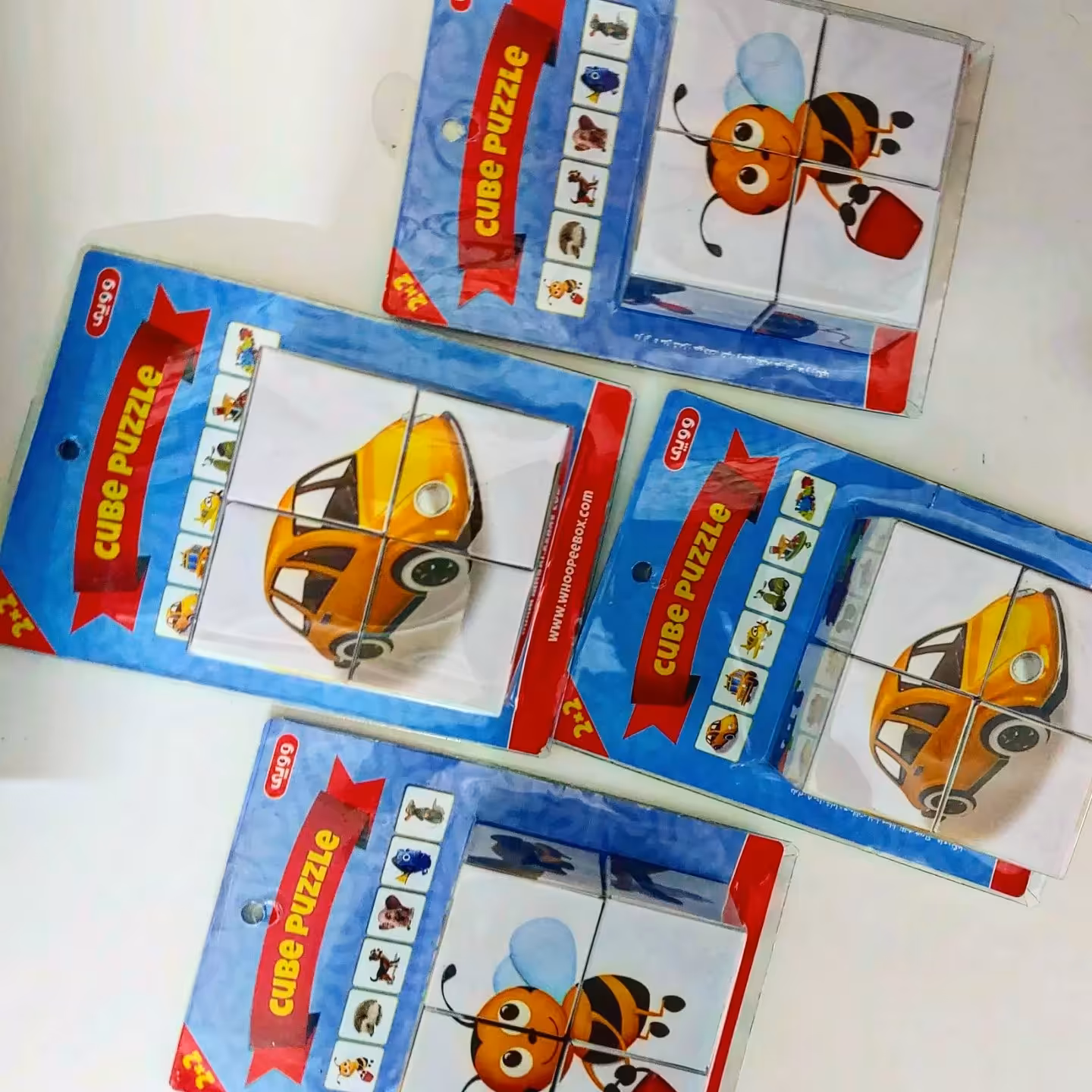 پازل مکعبی 6 وجهی  وسایل نقلیه و حیوانات