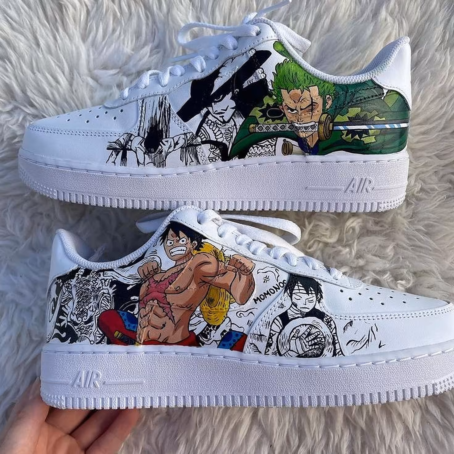 کاستوم کفش ایرفورس طرح انیمه وان پیس   (قبل از ثبت سفارش موجودی بگیرید)