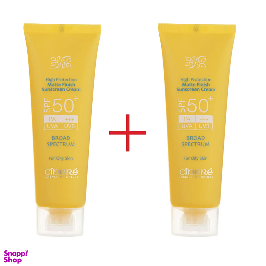 کرم ضد آفتاب سینره مدل Oil Skin با SPF50 حجم 50 میلی لیتر مجموعه 2 عددی