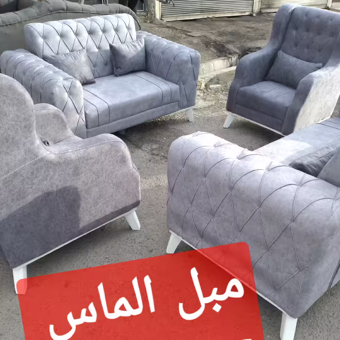 مبل راحتی چستر مکعبی ست 7 نفره با کیفیتی عالی