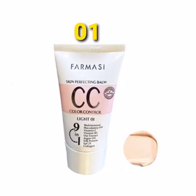سی سی کرم فارماسی شماره 01 CC کرم فارماسی 50 میل ترکیه اصل تاریخ جدید 