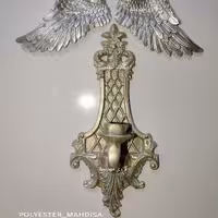 شمعدان دیواری و بال فرشته دیواری  قابل شستشو دررنگ دلخواه