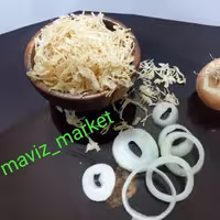 پودر پیاز یک کیلویی با کیفیت خانگی فاقد هرگونه افزودنی باعطر و طعم واقعی