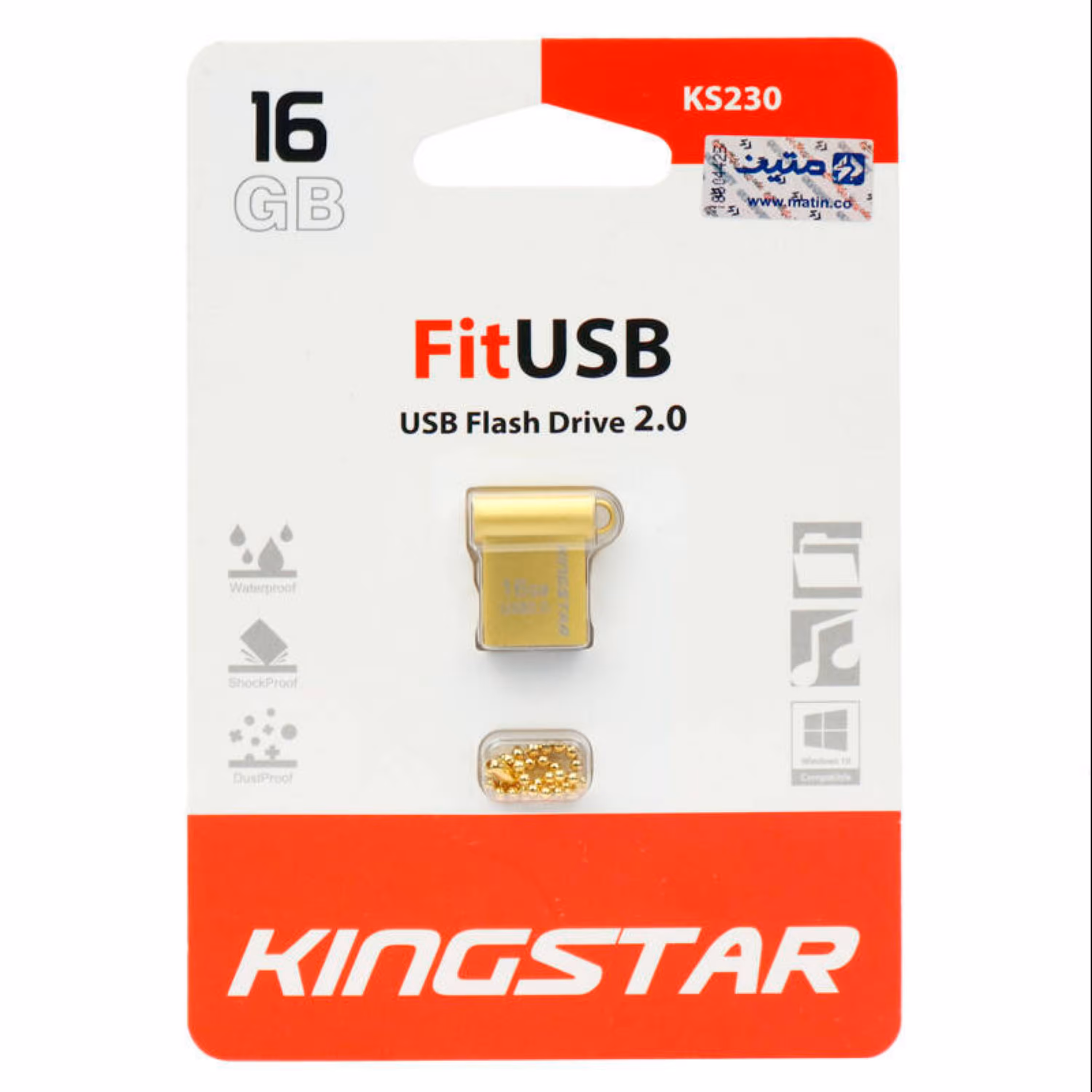 فلش 16GB Kingstar KS230 با گارانتی مادام العمر