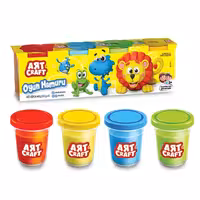 ست خمیر بازی 4 رنگ ART CRAFT کد 03281