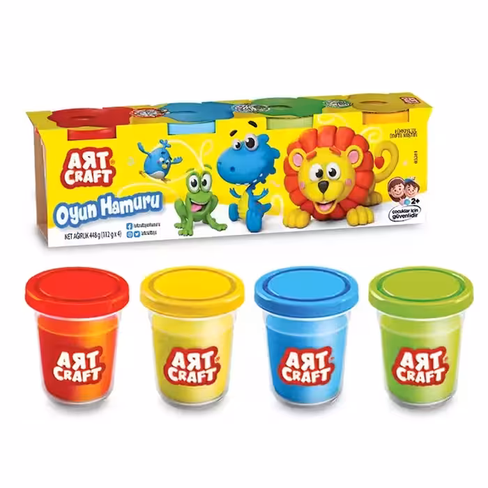 ست خمیر بازی 4 رنگ ART CRAFT کد 03281