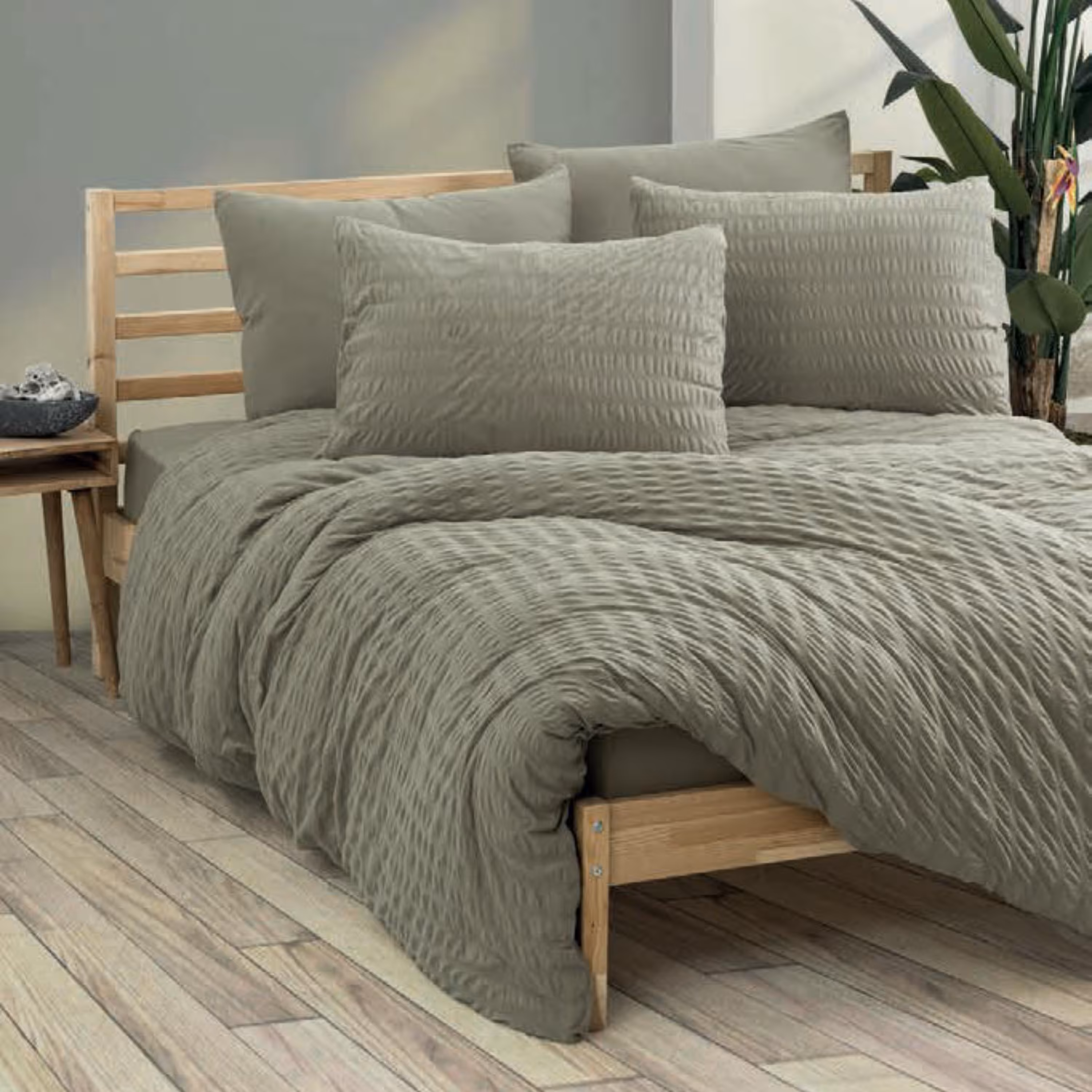 ست ملحفه کاتن باکس مدل Crepe Vizon  دو نفره 4 تکه