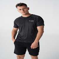 تی شرت مشکی مردانه سیاه آستین کوتاه تورو اورجینال hummel