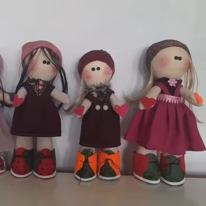 عروسک روسی پارچه ای قد30سانت