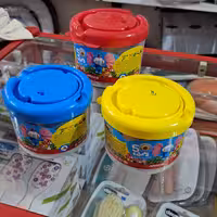 خمیر بازی سطلی کوچک 5 رنگ تولیدی آریا 