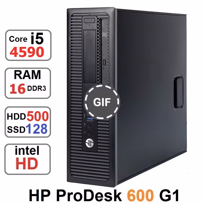 مینی کیس HP ProDesk 600G1 SFF Core i5-4590رم16و128