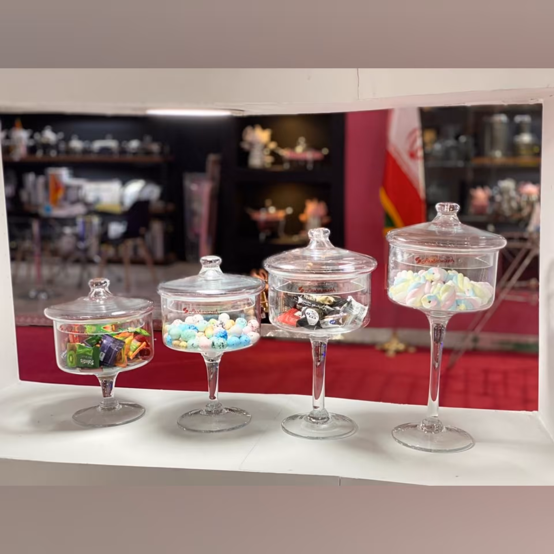 کندی 4 سایز بزرگ تنقلات و پذیرایی ( شکلات خوری ، کندی شکلات ، آجیل خوری ، کاسه