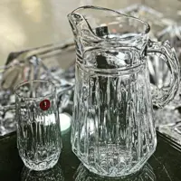 پارچ و لیوان مودنا ،برند ساکورا ،بسیار باکیفیت و شیشه شفاف ،طراحی عالی و بینظیر