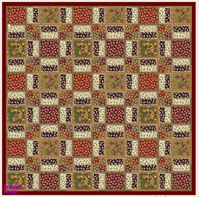 رومیزی چاپی طرح طاووس
