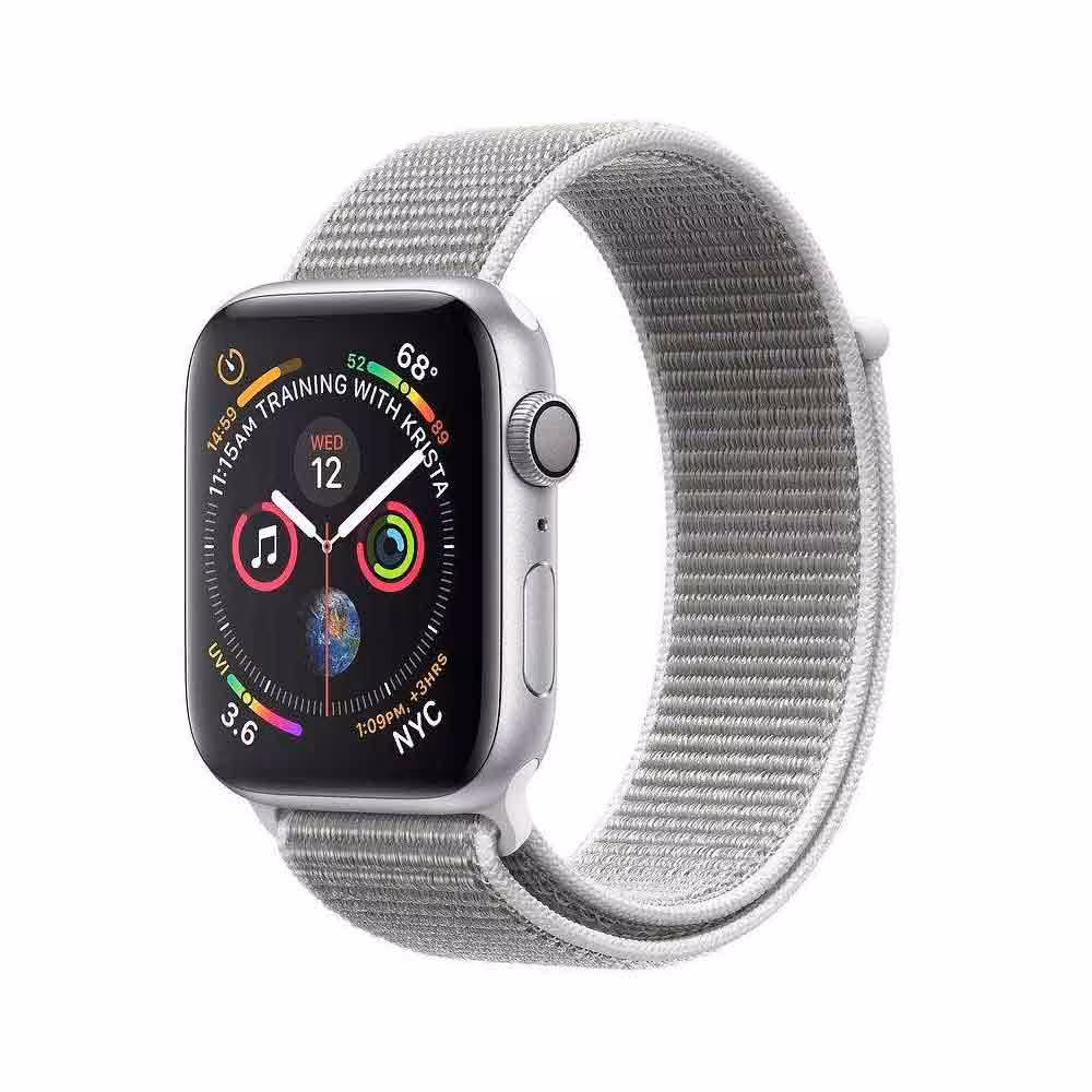 ساعت هوشمند اپل واچ سری 4 لوپ نقره ای Apple Watch 40mm Silver Case Seashell Loop