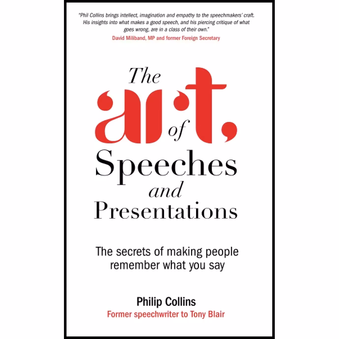 کتاب زبان اصلی The Art of Speeches and Presentations اثر Philip Collins