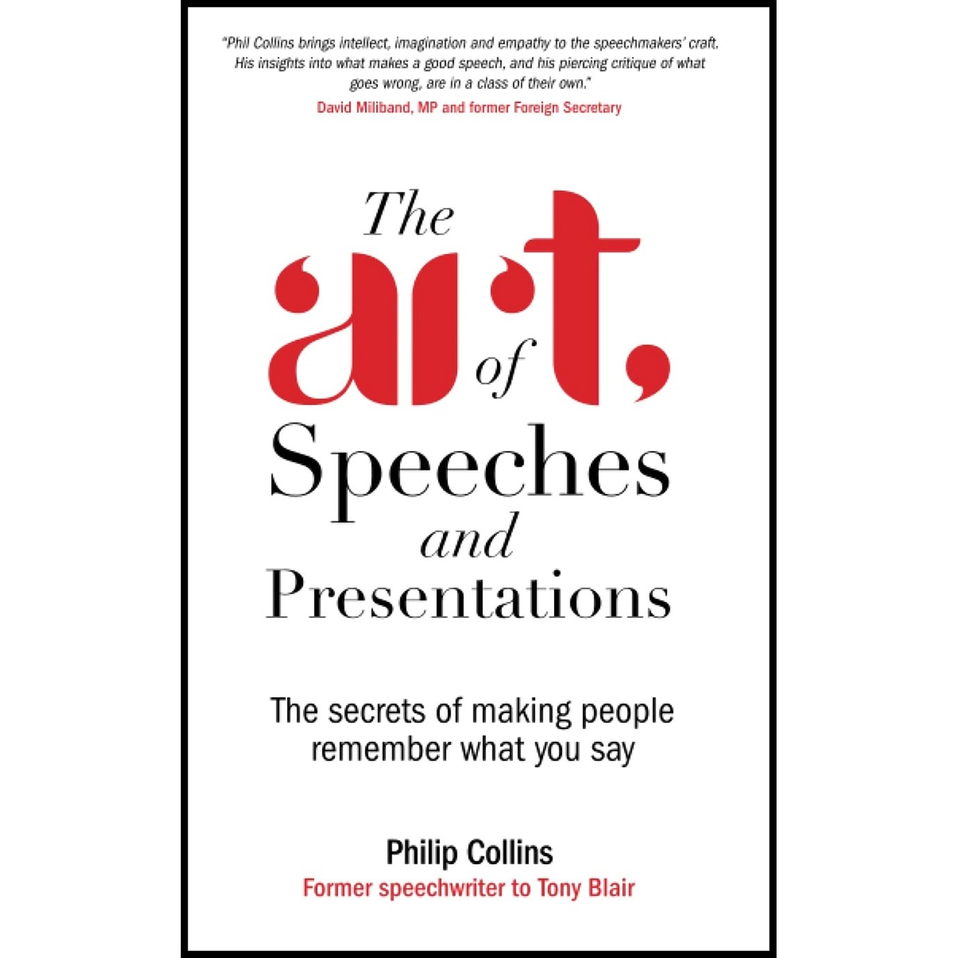 کتاب زبان اصلی The Art of Speeches and Presentations اثر Philip Collins