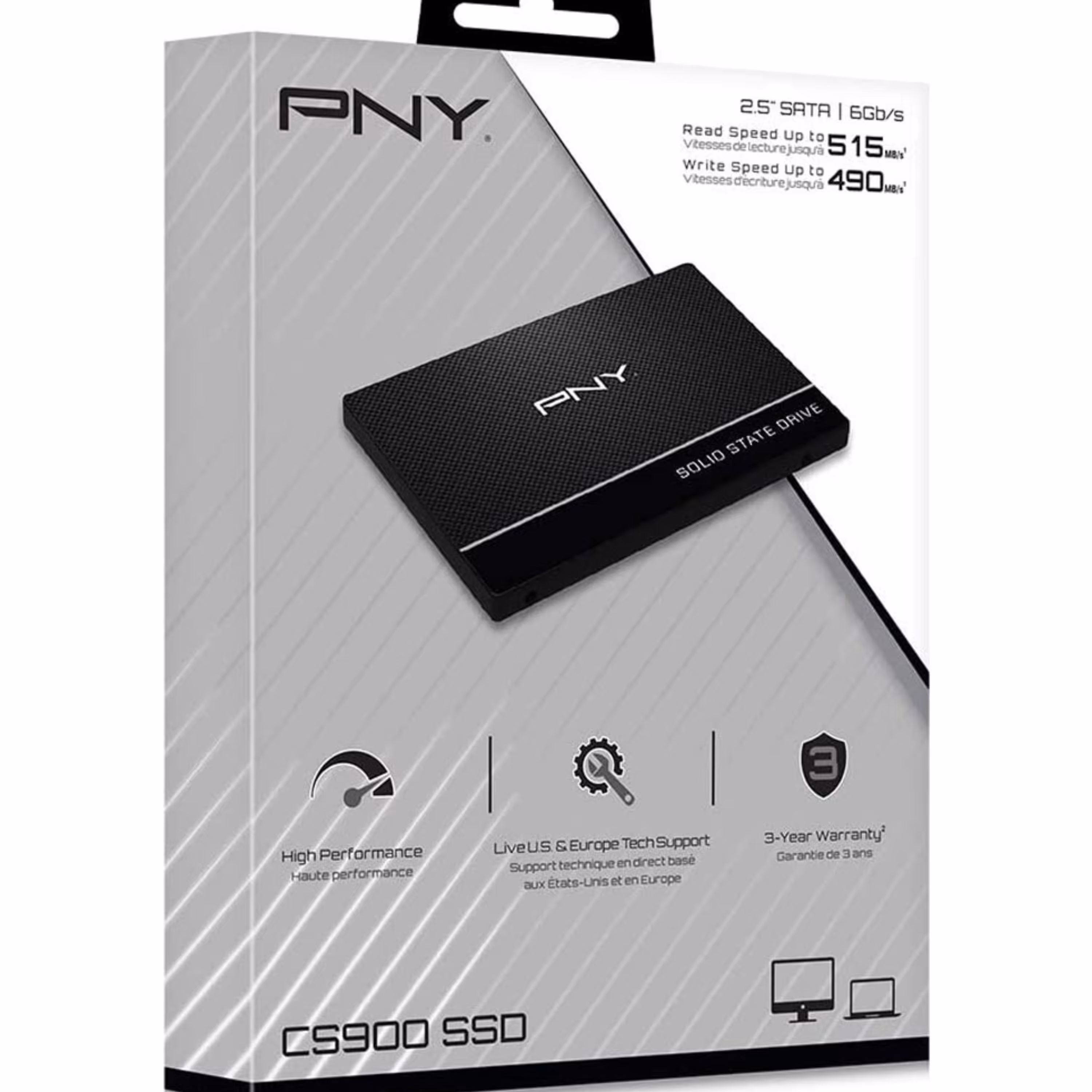 حافظه SSD اینترنال پی ان وای مدل CS900 ظرفیت 120 گیگابایت ارسال رایگان 