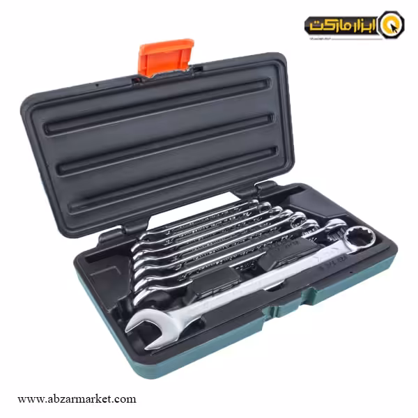 ست آچار یکسر تخت یکسر رینگ جانزوی 8 عددی مدل W84108S