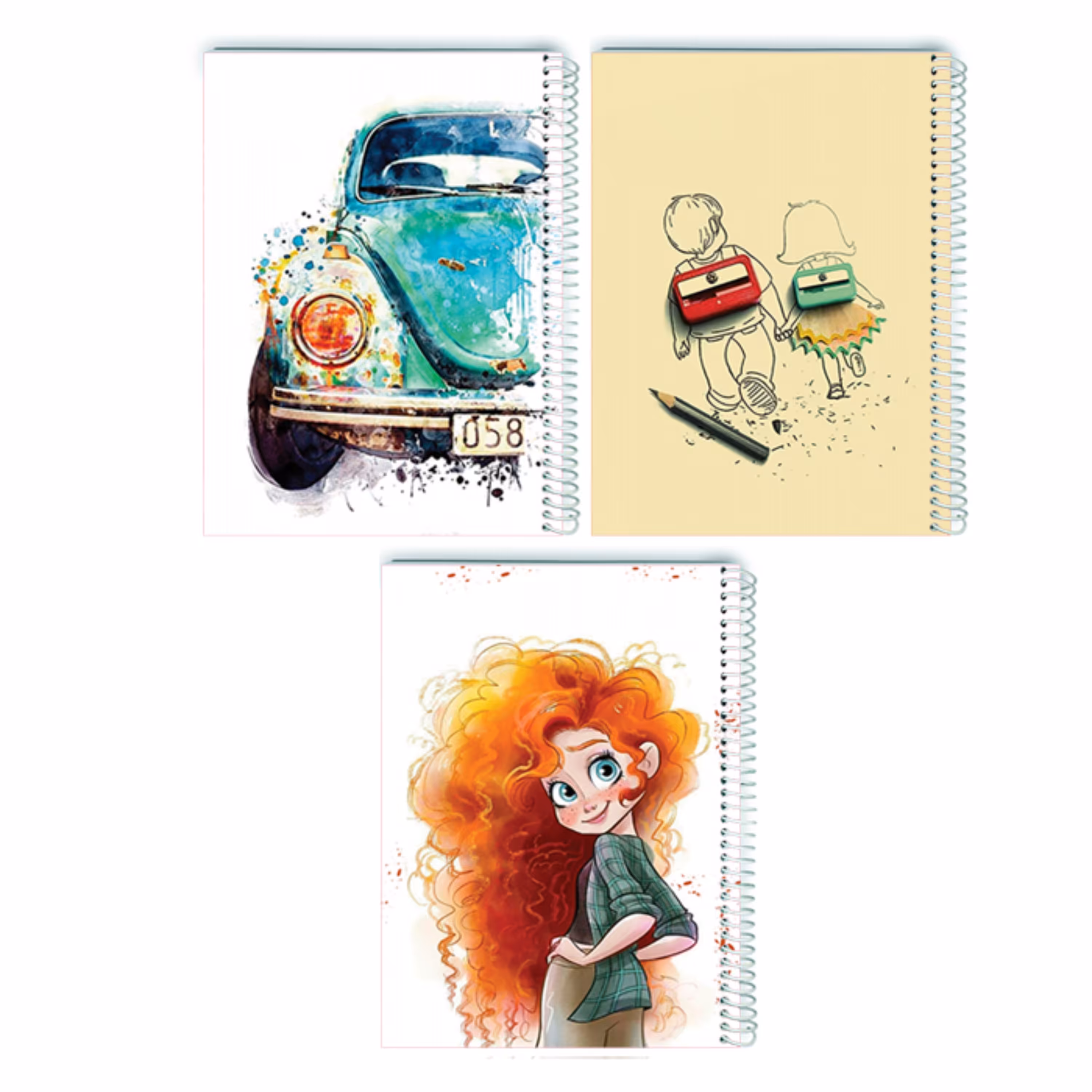 دفتر مشق سیمی 80 برگ مرسل مدل فانتزی کد 10 مجموعه 3 عددی