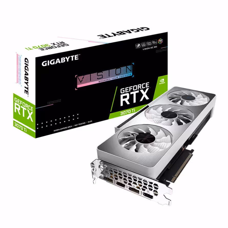 کارت گرافیک گیگابایت RTX 3070 Ti VISION OC 8G