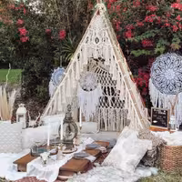 خیمه مکرومه بافی