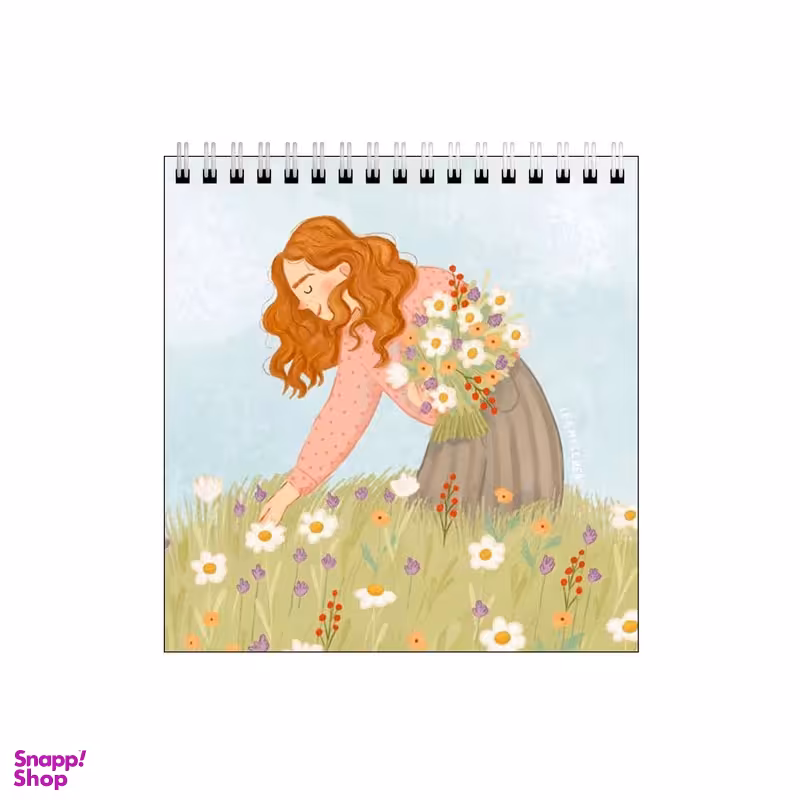 دفتر طراحی بامبیلیپ طرح دختر گل چین کد 2465482