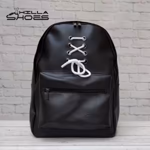 کوله پشتی چرم طرح بند کفش