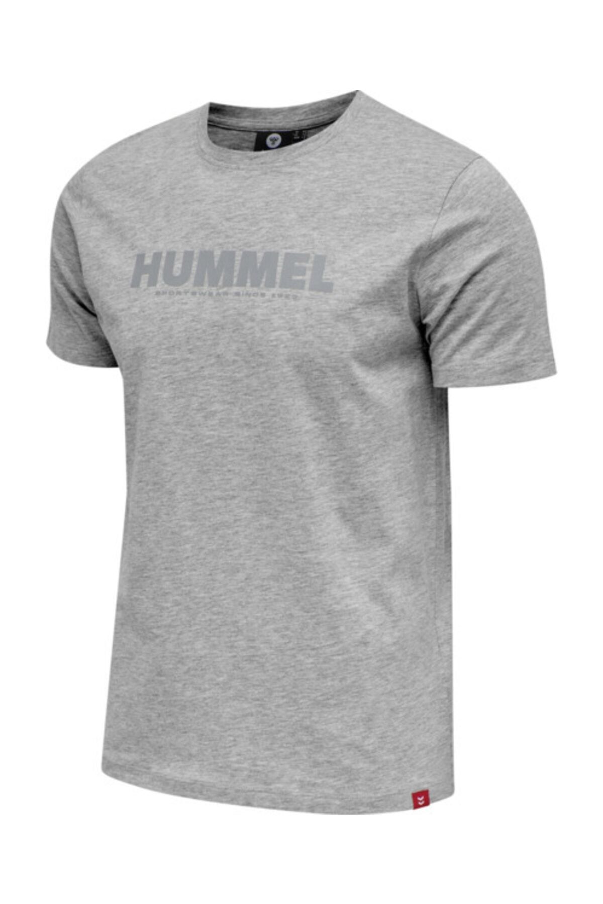 تی شرت ورزشی خاکستری زنانه آستین کوتاه میراث T shirt hummel