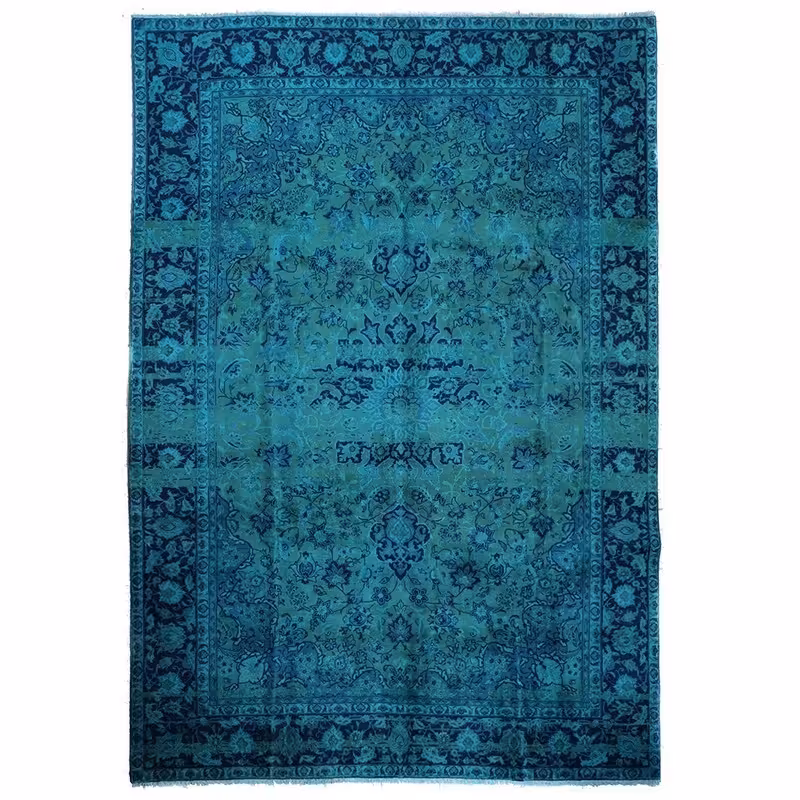 فرش دستبافت رنگ شده یازده متری مدل وینتیج کد 4102246(فروش چکی 6 ماهه با کد تخفیف farshgereh)