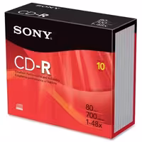 پک 10 تایی سی دی سونی مدل 10CDQ80