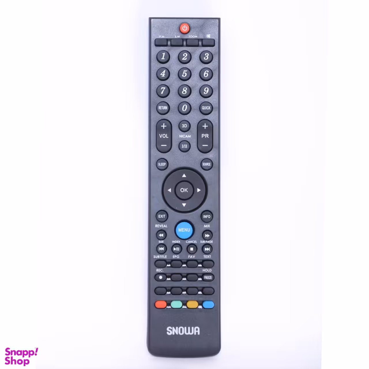 کنترل تلویزیون اسنوا مدل ال ای دی مارشال منو رنگ مشکی