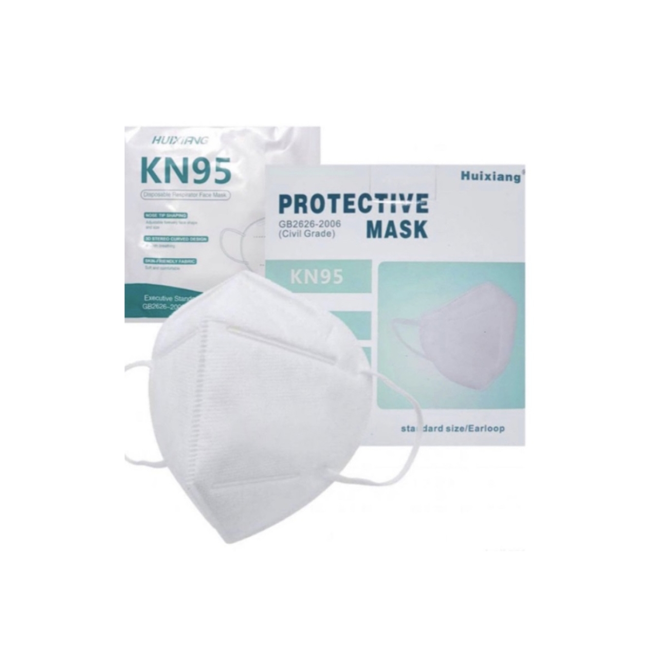 ماسک پنج لایه KN95 وارداتی بسته 10 عددی