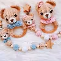 ایده جغجغه و عروسک سیسمونی سیسمونی عروسک دستبافت سیسمونی