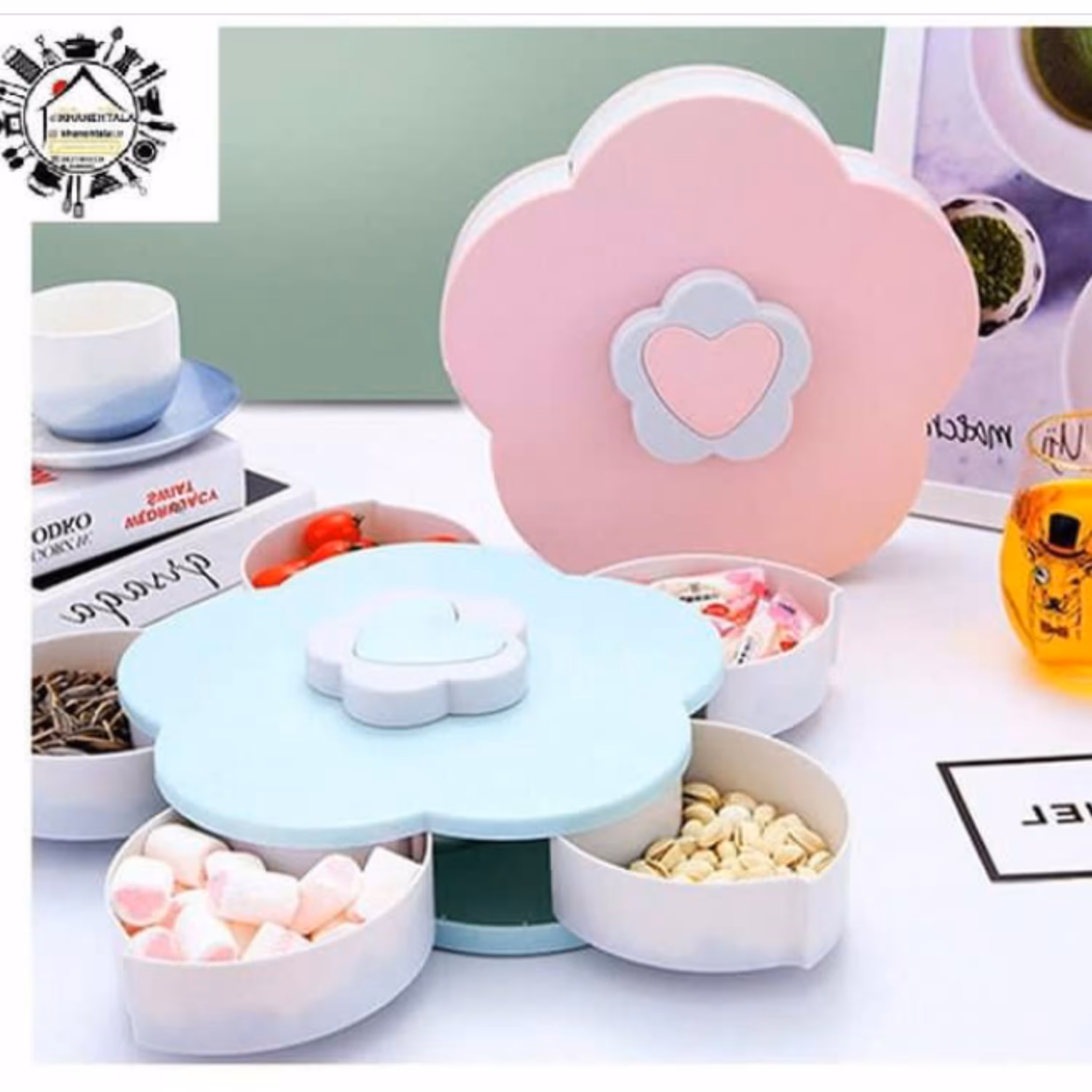 اردو خوری طرح گل جمع شو سبز ابی