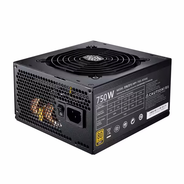 منبع تغذیه کامپیوتر کولر مستر مدل MWE GOLD 750 FULL MODULAR