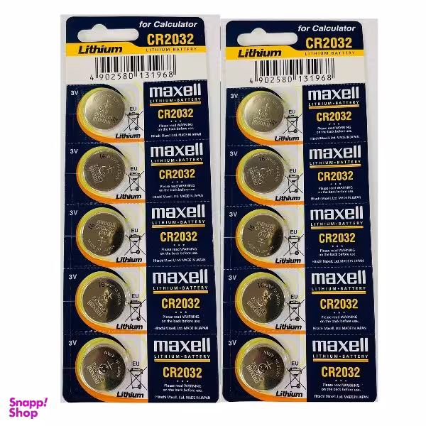 باتری سکه ای مکسل مدل Cr2032 بسته 10 عددی