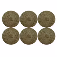 101220-مهر تربت کربلا دایره قطر4عرض1 -بسته 6تایی