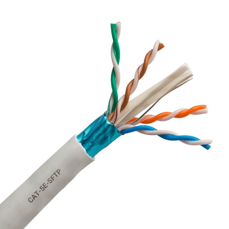 کابل شبکه Cat 5E SFTP دیجی لینک اشنایدر مدل DCECASTP4P3X به طول 305 متر