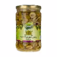 زیتون شور ورقه شده آرشیا مقدار 660 گرم | فروشگاه اینترنتی تاتا کالا