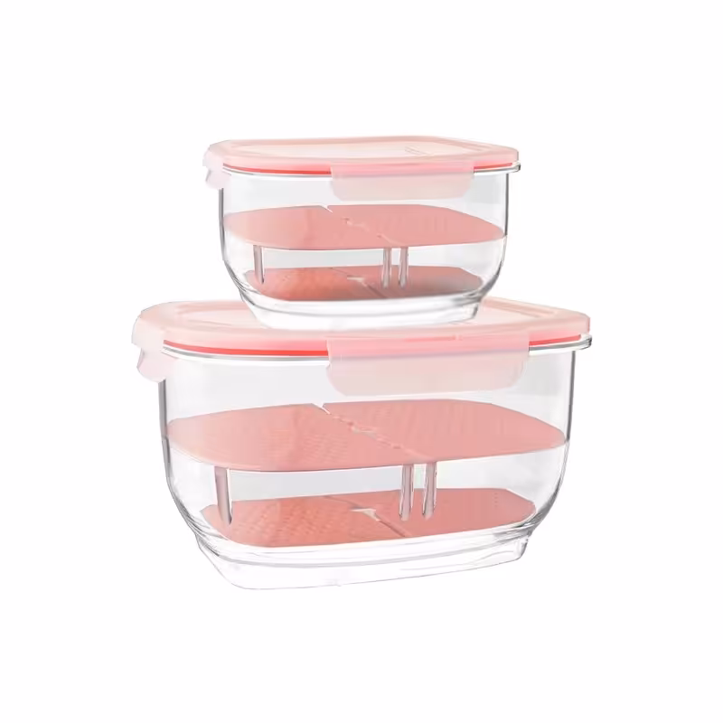  2 عدد ظرف نگهدارنده میوه لیمون


