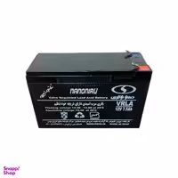 باتری UPS صبا باتری (Saba Battery) مدل سیلد 12 ولت / 7.5 آمپر ساعت رنگ مشکی